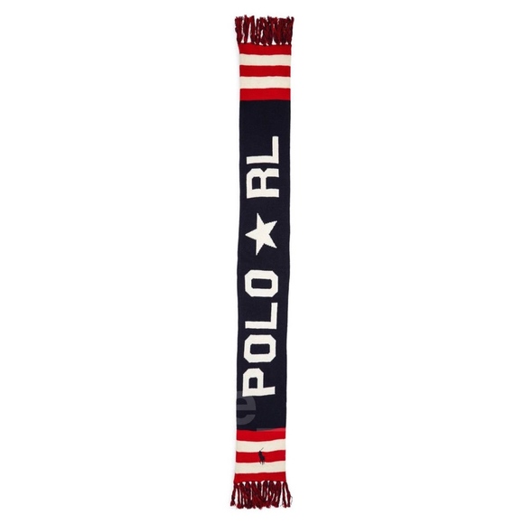 NWT Polo Ralph Lauren RL 1967 Stadium Scarf ski 92 - Picture 4 of 7